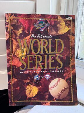 ⚾️ Vintage Pristine 1993 Blue Jays Official Souvenir World Series Scorebook ⚾️